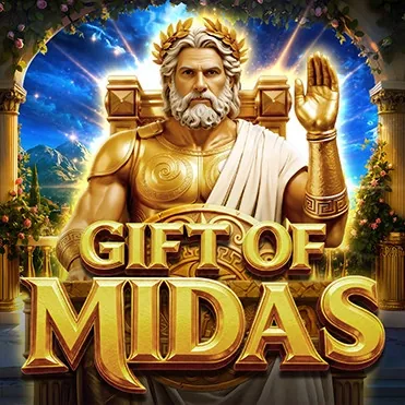 Gift of Midas slot artwork with a golden gift box