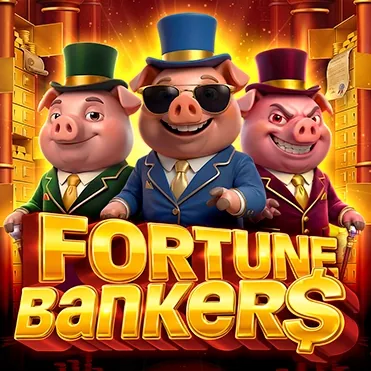 Fortune Bankers slot artwork with stacked coins