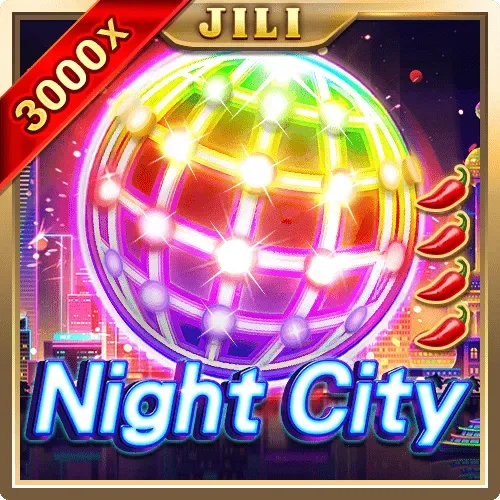 Night city skyline in deep blue